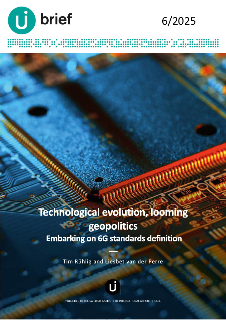 Technological evolution, looming geopolitics: Embarking on 6G standards definition