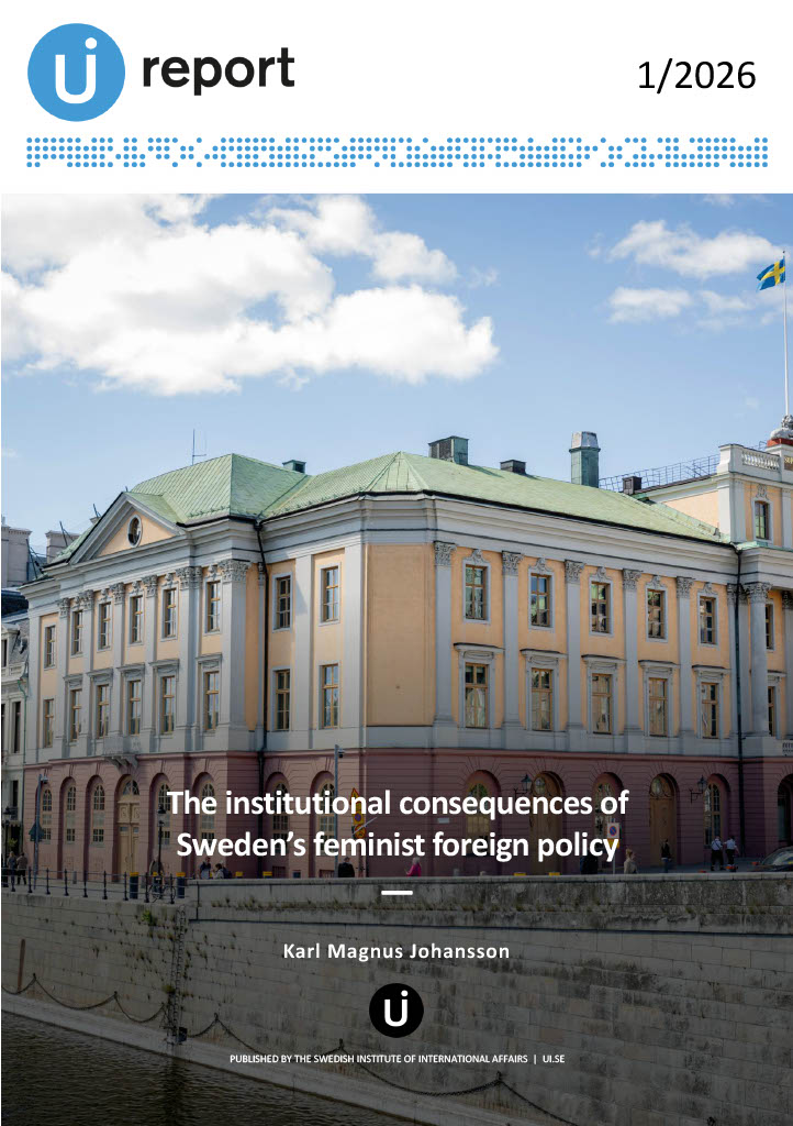 The institutional consequences of Sweden’s feminist foreign policy