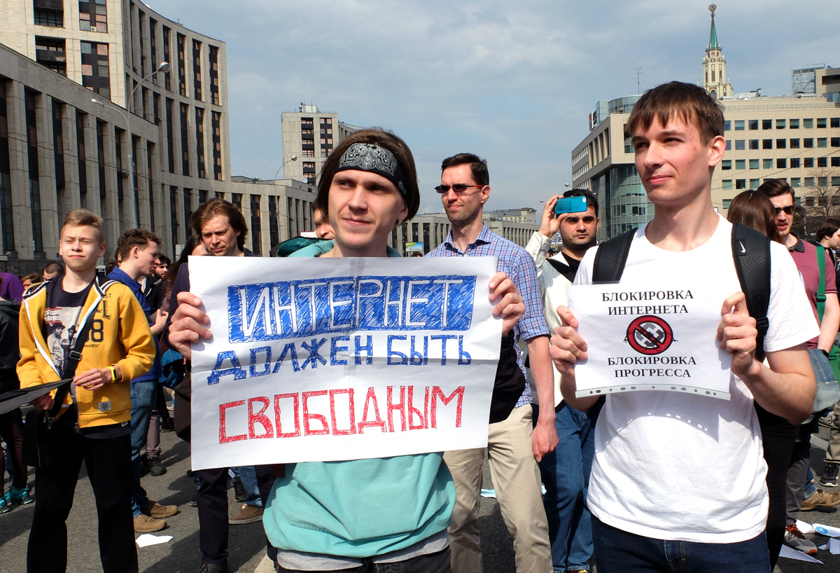 Ryska försök att begränsa yttrandefriheten på internet